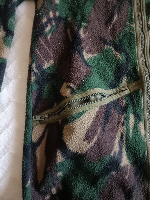 Casaco camuflado malha polar
