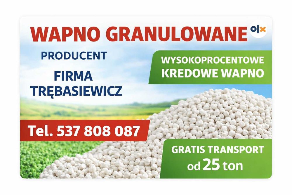 Wapno kredowe granulowane Tuliszków