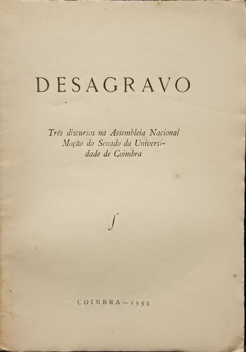 Desagravo - Moção do Senado da Universidade de Coimbra