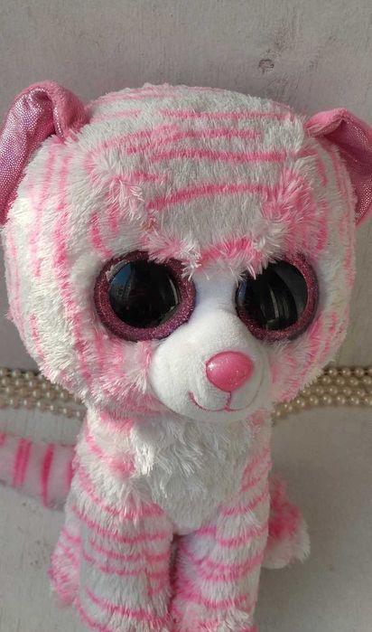 Рожеве тигреня тигренок розовый  игрушка