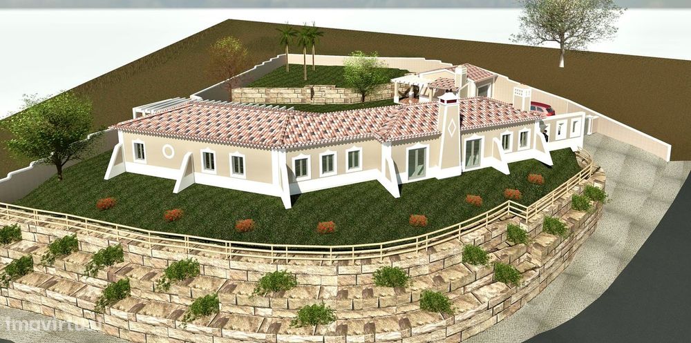 Moradia estilo rústico com piscina e garagem - Caldas da Rainha