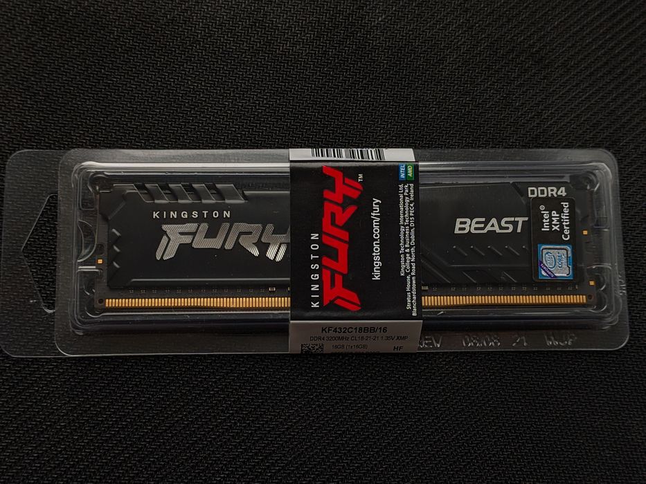 Kingston Fury DDR4 32GB [2x16] 3200MHz Оперативна пам'ять