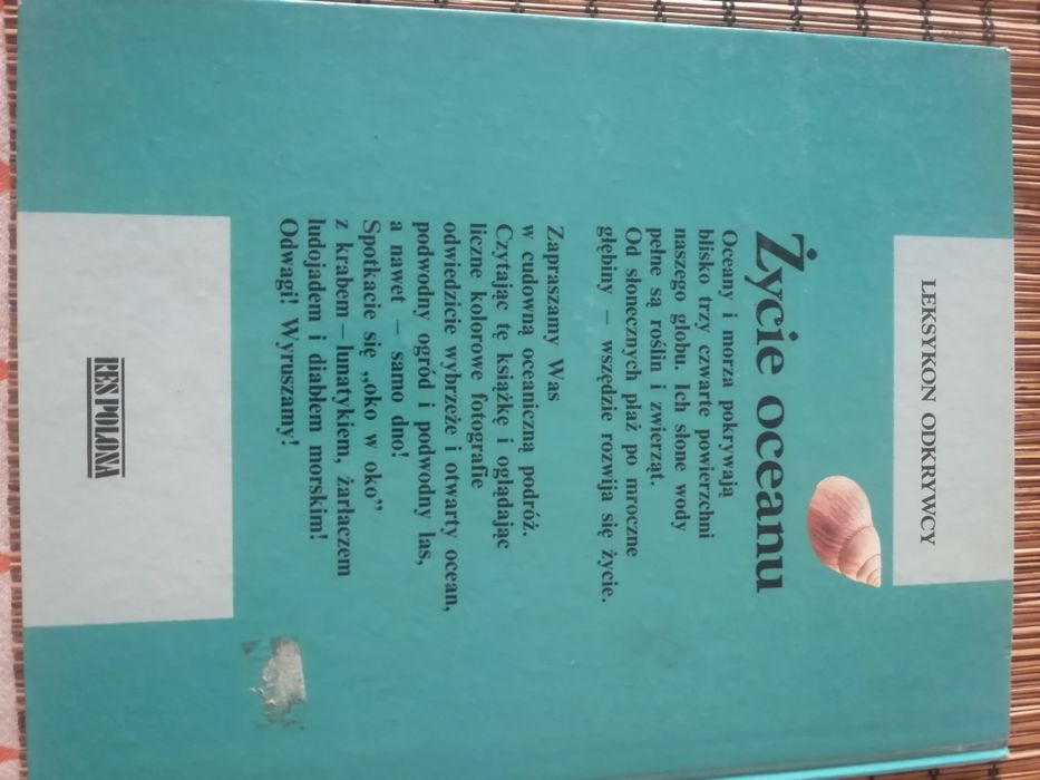 Życie oceanu mały odkrywca, książka dla dzieci