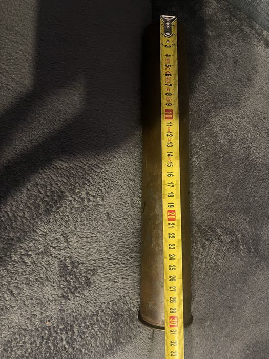 Stara duża łuska miedziana