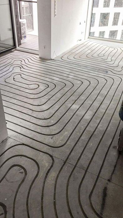 Frezowanie wylewek pod ogrzewanie podlogowe