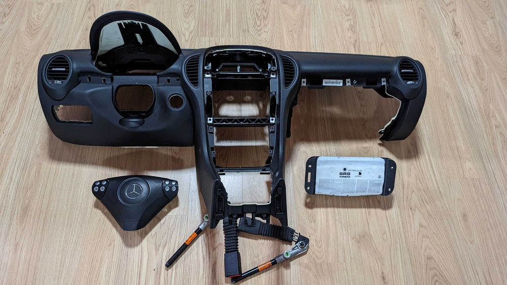 Conjunto Kit Airbags Tablier MB Mercedes SLK 2004 Original