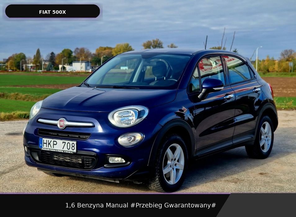Fiat 500X 1,6i benzyna Manual #Przebieg Gwarantowany