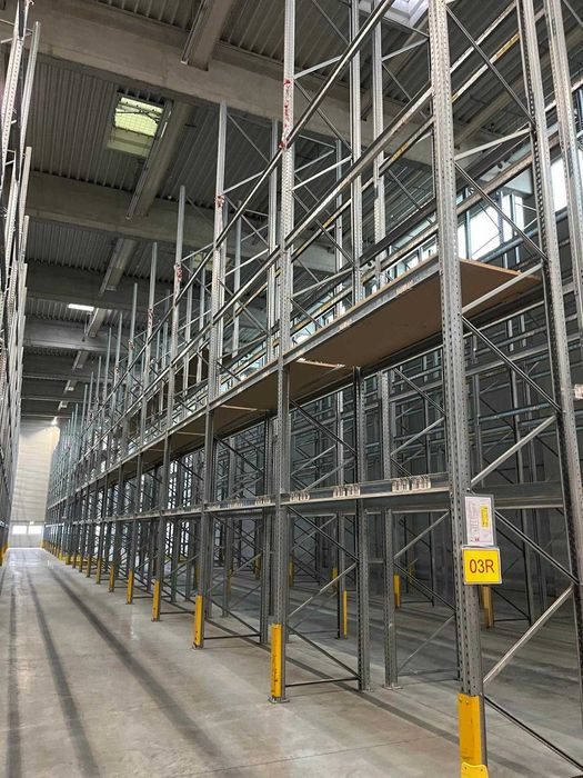Regał wysokiego składowania na palety/ regały do magazynu/hali 9m
