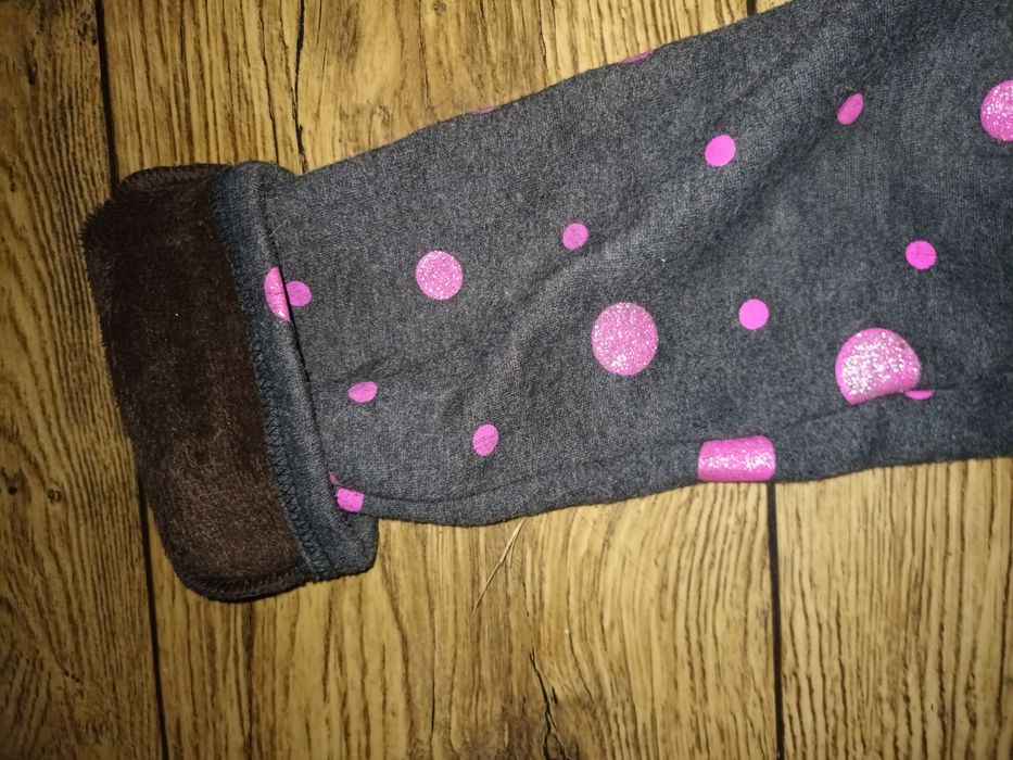 Ciepłe legginsy, spodnie rozmiar 152/158