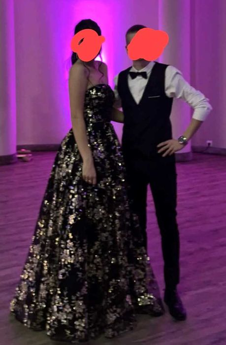 OKAZJA! LUKSUSOWA sukienka studniówka bal M NÓWKA kosztowała 850 zł!