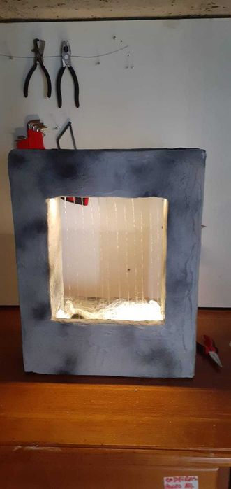 Peça decorativa queda de água