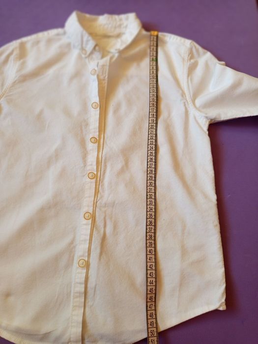 Біла сорочка для хлопчика MNG, 134 см, 8-9 років