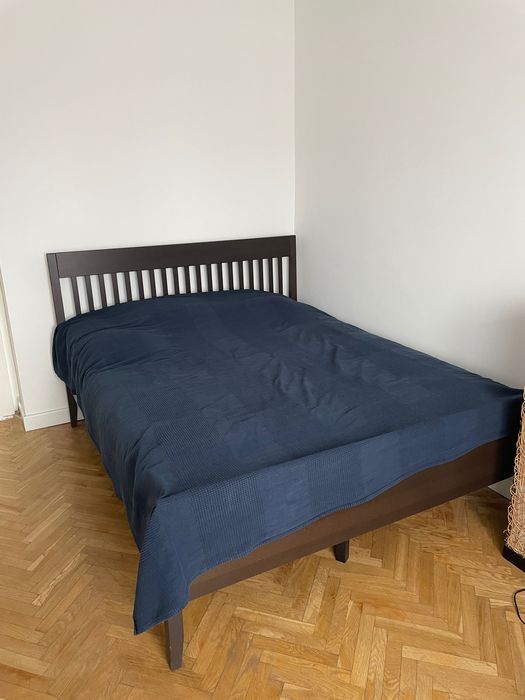 Ikea | Rama łóżka Idanas 160x200 | Brąz