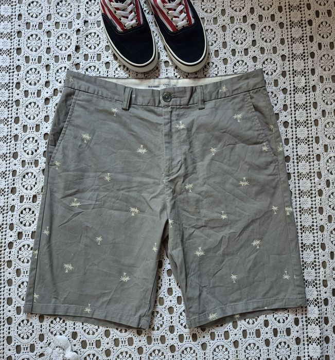 Катонові чоловічі шорти чіноси old navy пальми розмір 34
