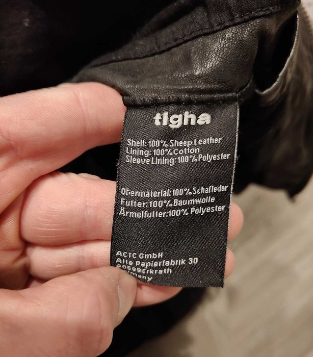 Ramoneska męska, skórzana Tigha M