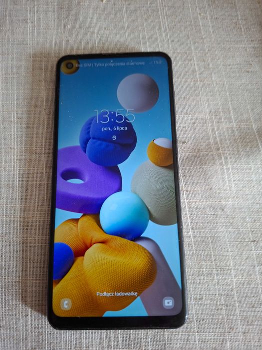 Samsung galaxy a21s uszkodzony aparat