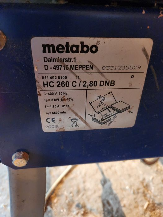 Фуганок рейсмусовий Metabo