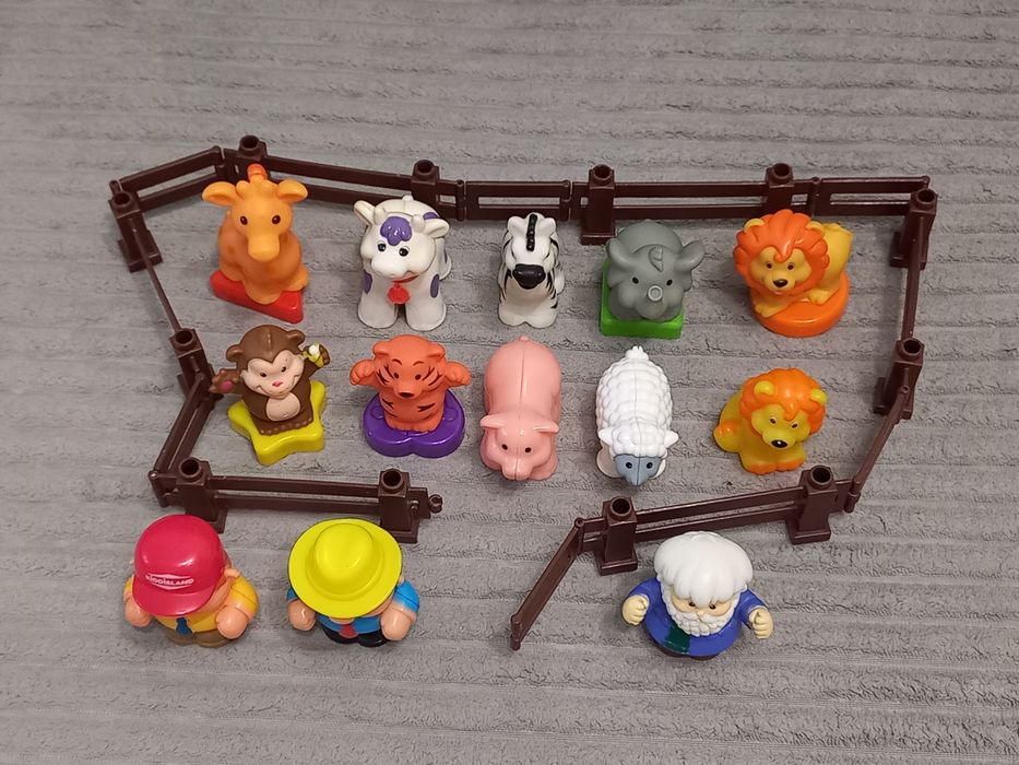 Фігурки Kiddieland ковчег Ноя, трактор ферма, сафарі, літак, лімпопо