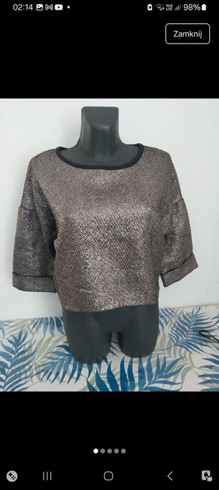 Bluzka z metalicznym połyskiem 40 Modern line