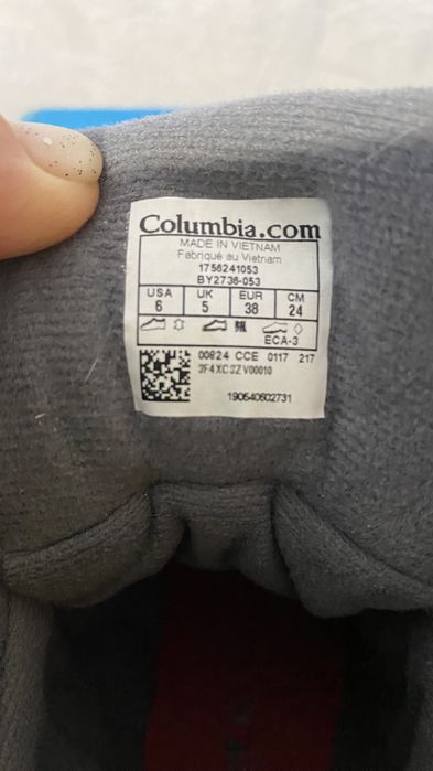 Зимові  Columbia cruser чоботи ботинки 37 размер 24 см стелька