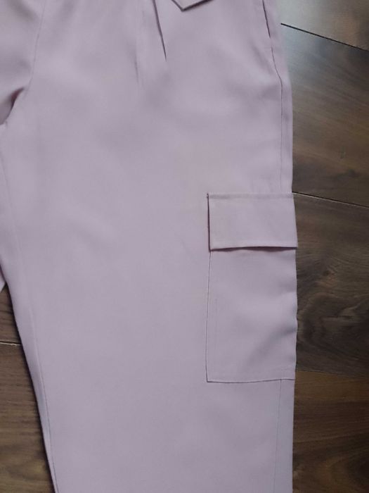 Spodnie damskie New Look pudrowy róż