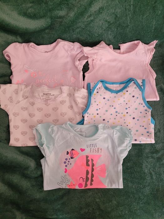 Zestaw 5 sztuk body krótki rękaw rozm. 80