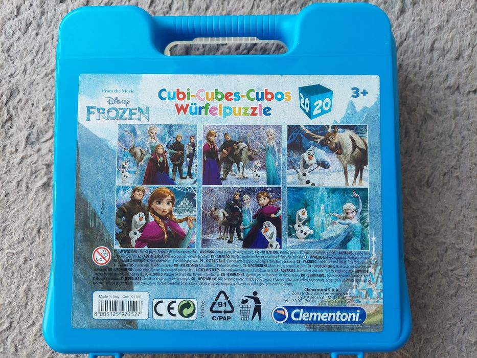 Super klocki puzzle, Clementoni, Kraina Lodu