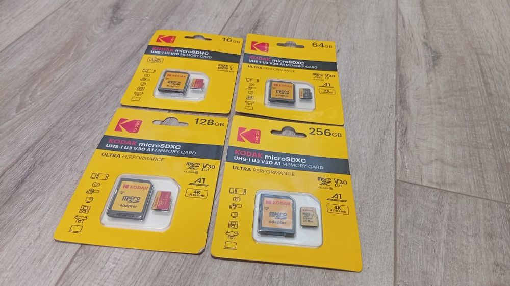 Карта памяти Kodak microSDXC 256GB UHS-I U3 V30 A1