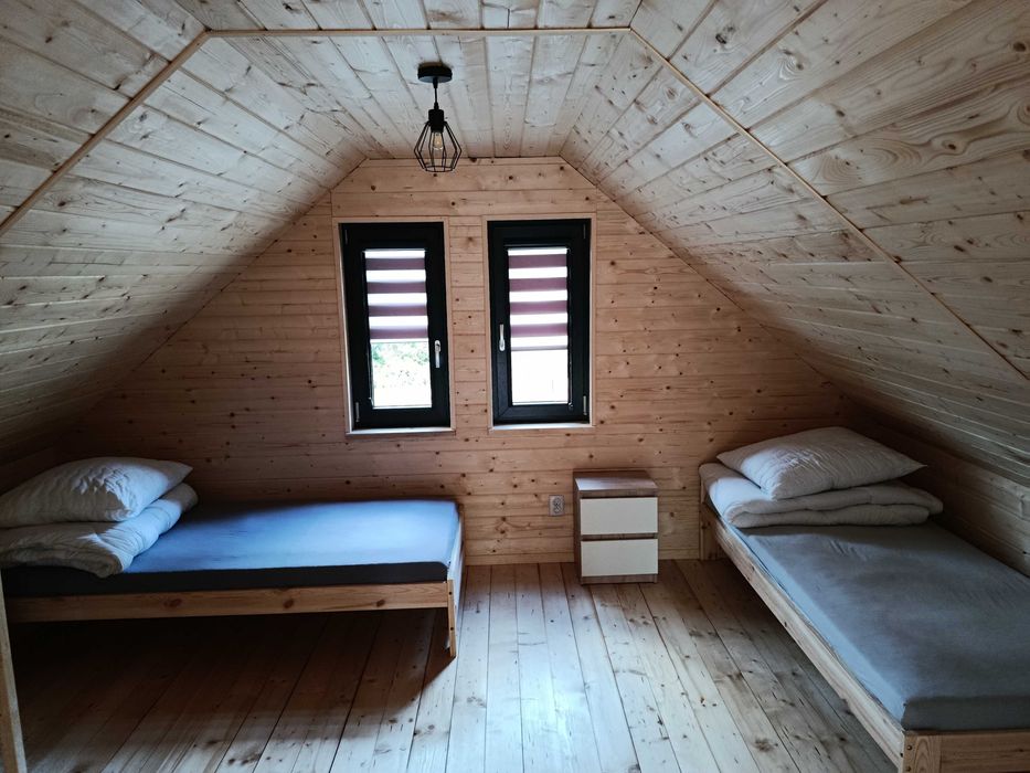 Domek nad jeziorem w Borach Tucholskich