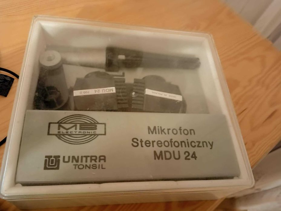 Mikrofon MDU 24 Unitra Tonsil zlacze DIN