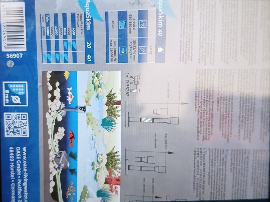 Skimer Aquaskim40 do oczka wodnego