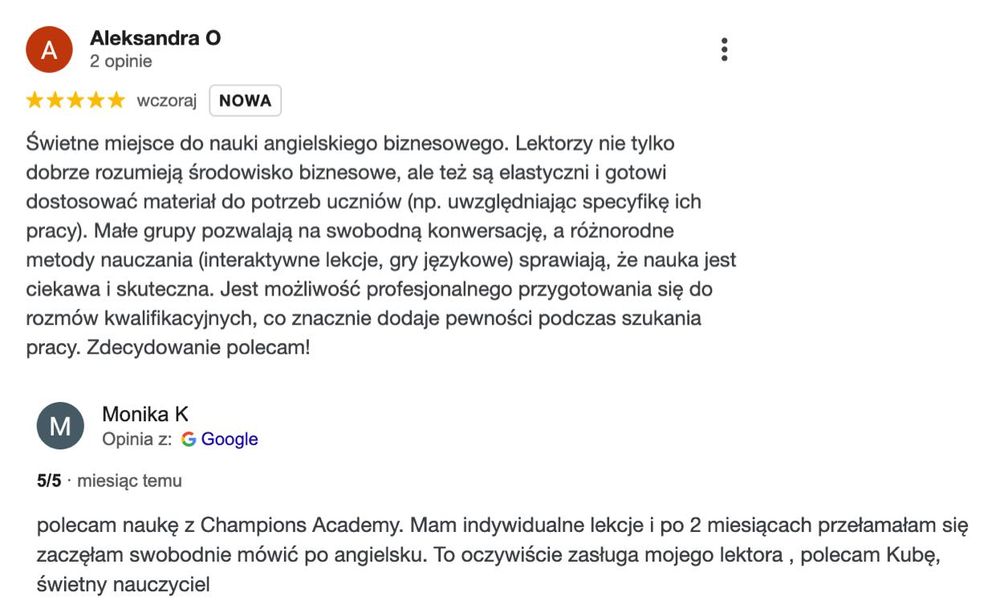 ANGIELSKI ONLINE lub STACJONARNIE Business English konwersacje Faktury