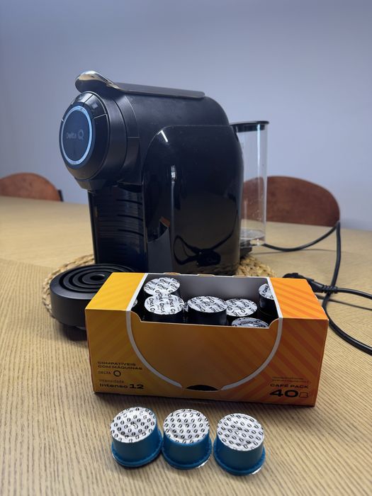 Maquina Cafe Delta Q + caixa de 40 capsulas cafe Africano Ginga