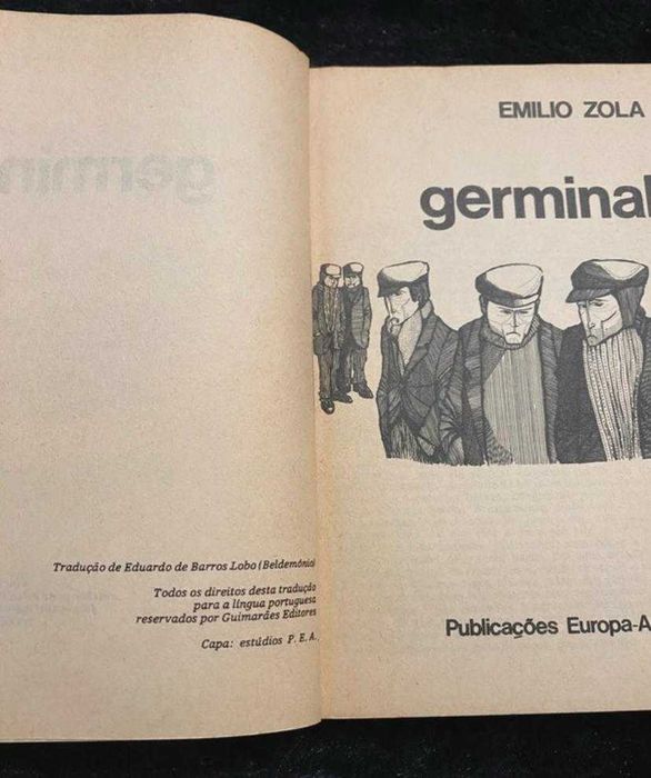 Émile Zola – Germinal, Livros de Bolso Europa-América nº 20 1971