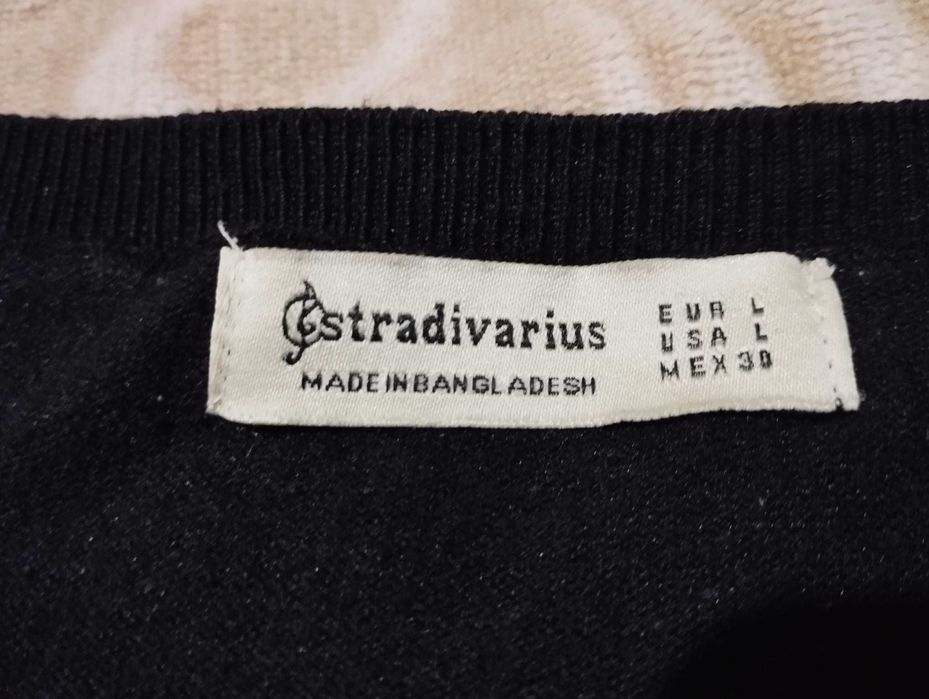 Camisola de malha preta da Stradivarius