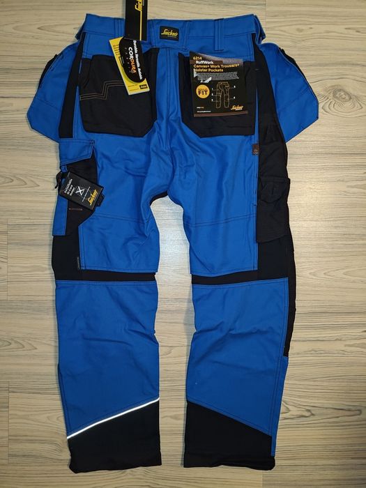 6214 Snickers RuffWork 48 Canvas+ grube spodnie robocze instal serwis