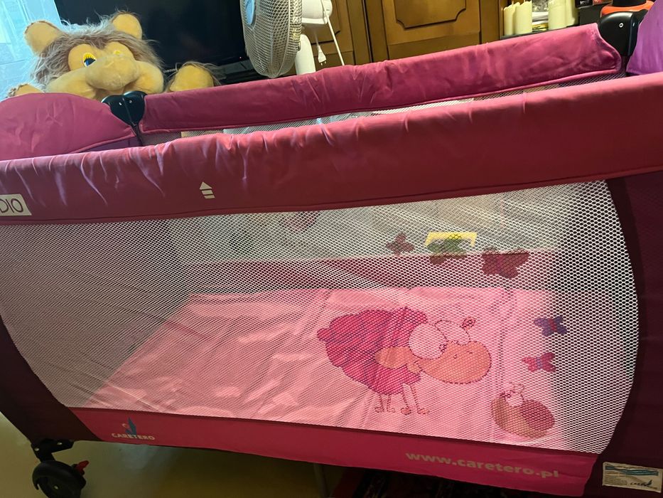 Дитяче ліжечко-манеж Caretero мобільне