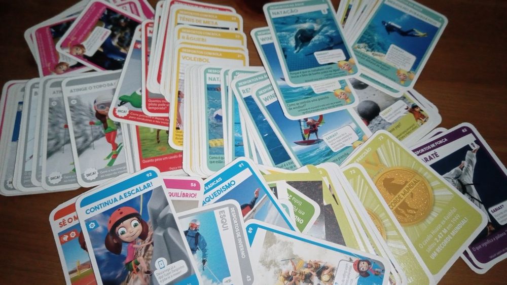 Cartas pingo doce Super desportistas.