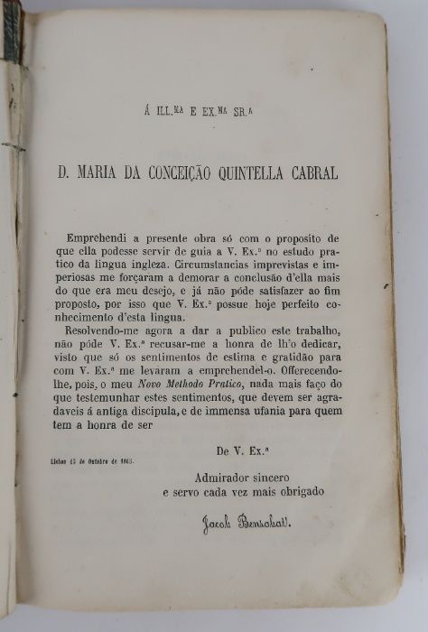 Novo methodo pratico aprender a ler, escrever e falar a lingua ingleza