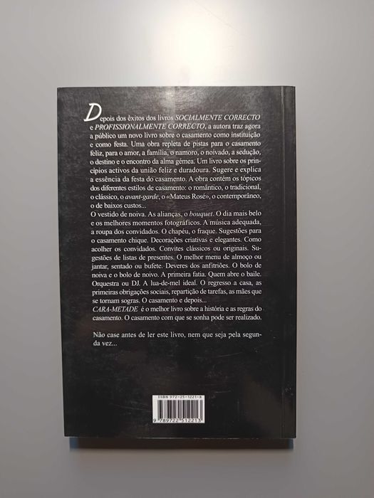 Cara Metade – O Casamento Finalmente Correcto – Paula Bobone