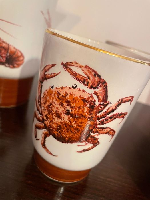 Set of 6 Glasses + Pitcher in Porcelain64729617508739122