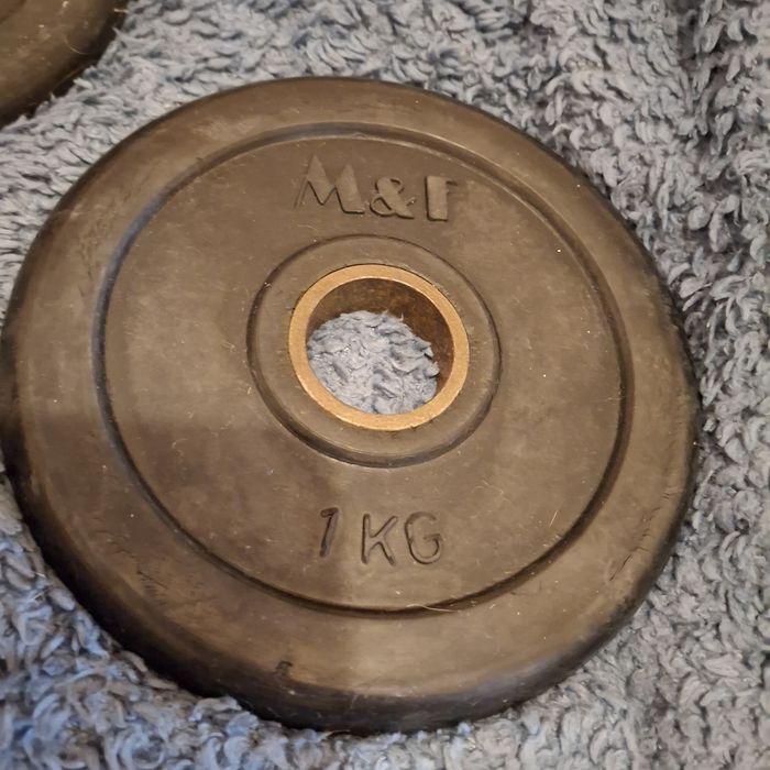 Discos borracha 1kg - 30mm