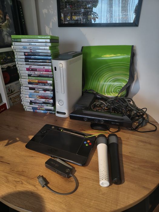 Xbox360 + 27 gier + Kinect i wiecej dodatków