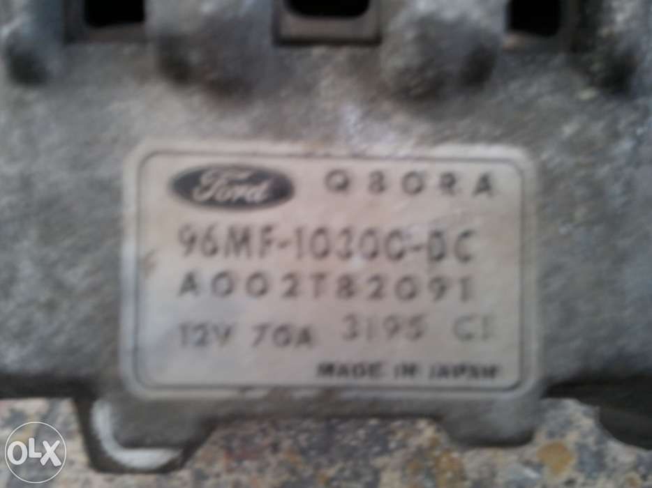 Fiesta 1.25 Alternador, Injectores Tm96OOO1234