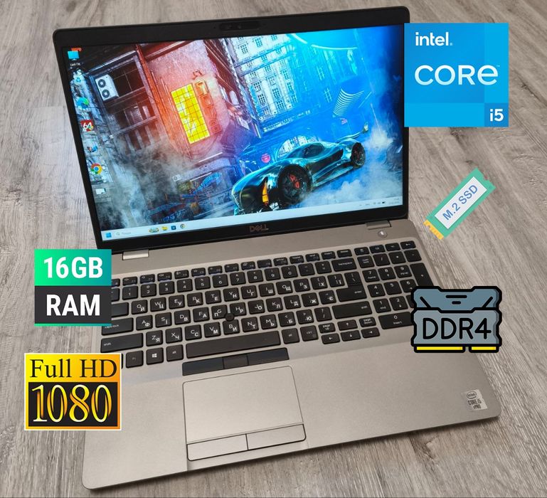 Мощний ноут i5-10th/FullHD IPS/Type-C/16/256GB/ноутбук для навчання роботи/купити бу ноутбук