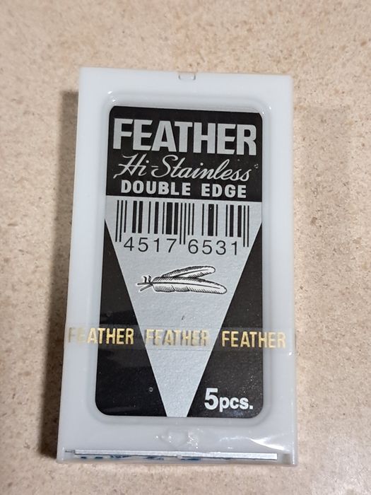 5 lâminas de barbear Feather
