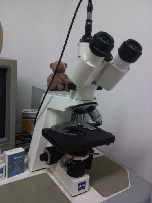 Microscópio Profissional também com lentes de Campo Escuro e Monitor64553123365635121