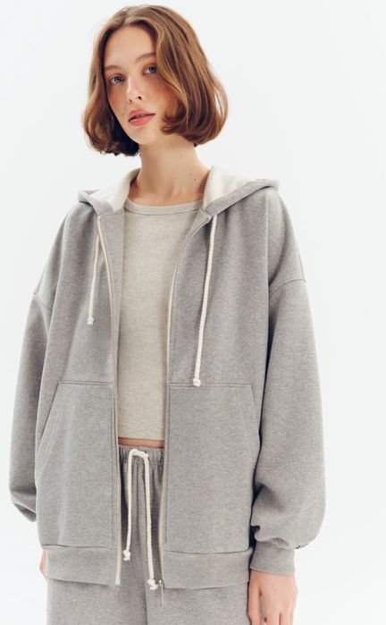 Usual, зіп худі оверсайз утеплене, m-l