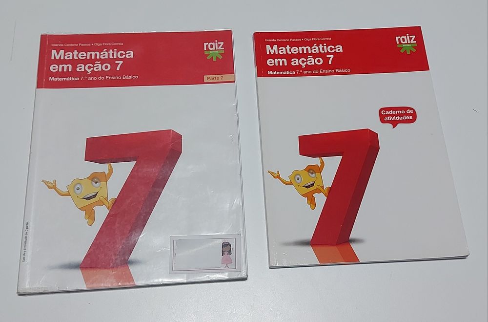 Manuais e Cadernos de Atividades 7ano e 8ano (Português e Matemática)