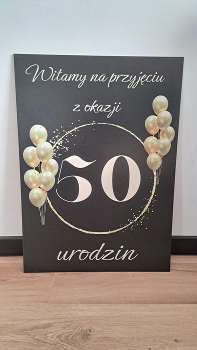 Tablica powitalna 50 urodziny